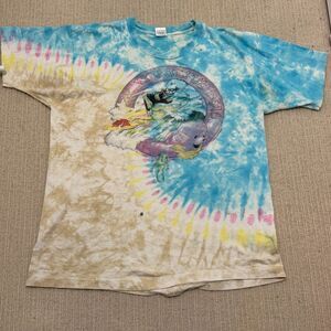 Vintage Grateful Dead "Surfing Skeletons" tie-dye t-shirt